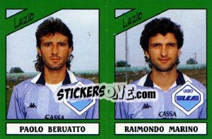 Cromo Paolo Beruatto / Raimondo Marino - Calciatori 1987-1988 - Panini