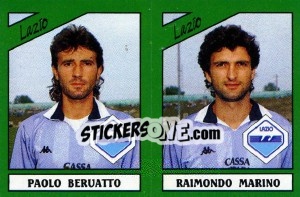 Sticker Paolo Beruatto / Raimondo Marino - Calciatori 1987-1988 n. 390 - Panini