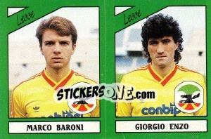 Sticker Marco Baroni / Giorgio Enzo - Calciatori 1987-1988 n. 400 - Panini