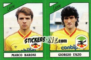 Cromo Marco Baroni / Giorgio Enzo - Calciatori 1987-1988 - Panini