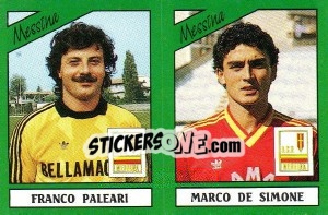 Sticker Franco Paleari / Marco De Simone - Calciatori 1987-1988 n. 407 - Panini