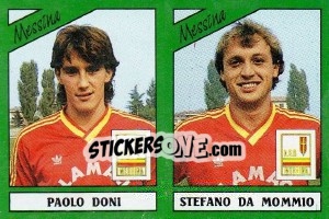 Sticker Paolo Doni / Stefano Da Mommio - Calciatori 1987-1988 n. 408 - Panini