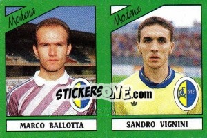 Sticker Marco Ballotta / Sandro Vignini - Calciatori 1987-1988 n. 416 - Panini