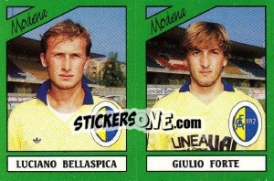 Cromo Luciano Bellaspica / Giulio Forte - Calciatori 1987-1988 - Panini