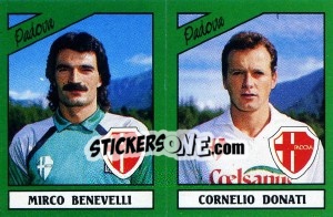 Sticker Mirco Benevelli / Cornelio Donati - Calciatori 1987-1988 - Panini