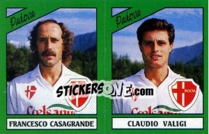 Sticker Francesco Casagrande / Claudio Valigi - Calciatori 1987-1988 n. 428 - Panini