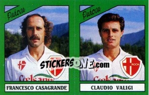 Figurina Francesco Casagrande / Claudio Valigi - Calciatori 1987-1988 - Panini