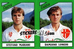 Cromo Stefano Mariani / Damiano Longhi - Calciatori 1987-1988 - Panini