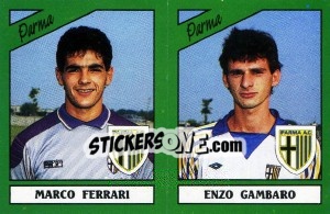 Sticker Marco Ferrari / Enzo Gambaro - Calciatori 1987-1988 n. 434 - Panini