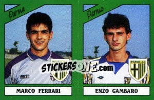 Sticker Marco Ferrari / Enzo Gambaro - Calciatori 1987-1988 - Panini