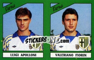 Sticker Luigi Apolloni / Valeriano Fiorin - Calciatori 1987-1988 n. 436 - Panini