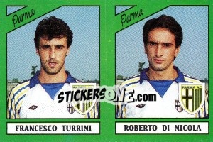 Sticker Francesco Turrini / Roberto Di Nicola - Calciatori 1987-1988 n. 438 - Panini