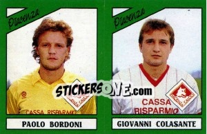 Sticker Paolo Bordoni / Giovanni Colasante - Calciatori 1987-1988 n. 443 - Panini