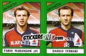 Sticker Fabio Marangon / Danilo Ferrari - Calciatori 1987-1988 - Panini