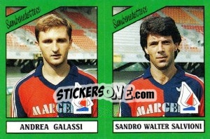 Figurina Andrea Galassi / Sandro Walter Salvioni - Calciatori 1987-1988 - Panini