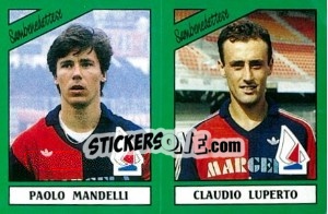 Figurina Paolo Mandelli / Claudio Luperto - Calciatori 1987-1988 - Panini