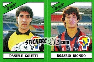 Cromo Daniele Goletti / Rosario Biondo - Calciatori 1987-1988 - Panini