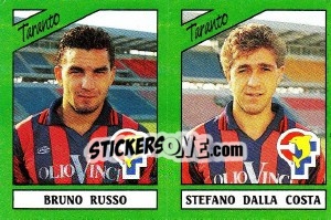 Cromo Bruno Russo / Stefano Dalla Costa - Calciatori 1987-1988 - Panini