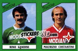 Sticker Rino Gandini / Maurizio Costantini - Calciatori 1987-1988 n. 470 - Panini