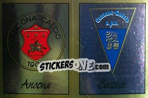 Sticker Scudetto Ancona / Centese - Calciatori 1987-1988 n. 485 - Panini