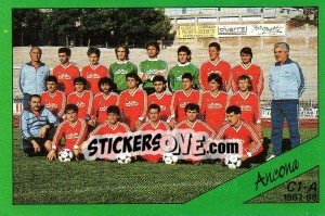 Sticker Squadra Ancona - Calciatori 1987-1988 - Panini