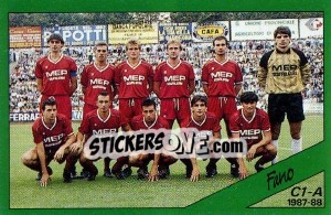 Figurina Squadra Fano - Calciatori 1987-1988 - Panini