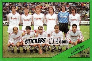 Figurina Squadra Lucchese - Calciatori 1987-1988 - Panini