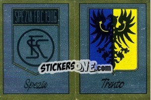 Sticker Scudetto Spezia / Trento - Calciatori 1987-1988 - Panini