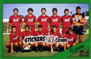 Cromo Squadra Reggiana - Calciatori 1987-1988 - Panini