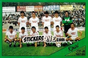 Sticker Squadra Rimini - Calciatori 1987-1988 - Panini