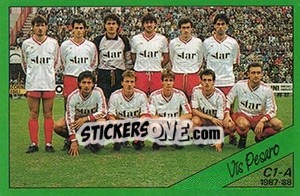 Cromo Squadra Vis Pesaro - Calciatori 1987-1988 - Panini