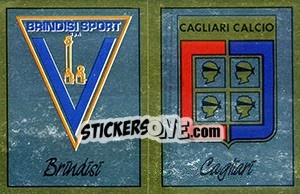 Figurina Scudetto Brindisi / Cagliari - Calciatori 1987-1988 - Panini