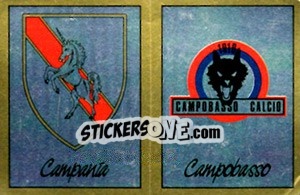 Sticker Scudetto Campania / Campobasso - Calciatori 1987-1988 - Panini