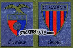 Sticker Scudetto Casertana / Catania - Calciatori 1987-1988 n. 514 - Panini