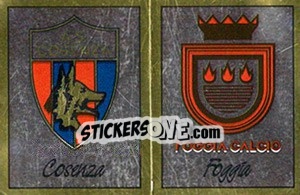 Sticker Scudetto Cosenza / Foggia - Calciatori 1987-1988 - Panini