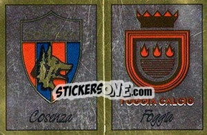 Sticker Scudetto Cosenza / Foggia