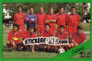 Figurina Squadra Catania - Calciatori 1987-1988 - Panini