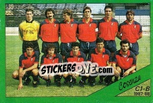 Cromo Squadra Cosenza - Calciatori 1987-1988 - Panini