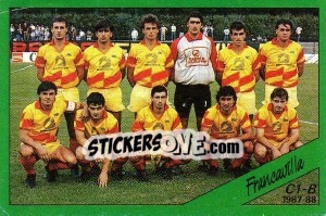 Figurina Squadra Francavilla - Calciatori 1987-1988 - Panini