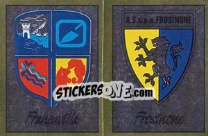 Figurina Scudetto Francavilla / Frosinone - Calciatori 1987-1988 - Panini