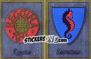 Figurina Scudetto Reggina / Salernitana - Calciatori 1987-1988 - Panini