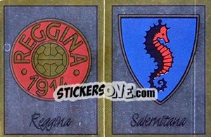 Sticker Scudetto Reggina / Salernitana - Calciatori 1987-1988 n. 529 - Panini