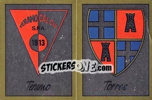 Sticker Scudetto Teramo / Torres - Calciatori 1987-1988 n. 530 - Panini