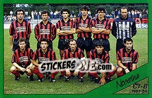 Figurina Squadra Nocerina - Calciatori 1987-1988 - Panini