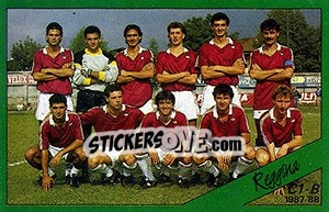 Cromo Squadra Reggina - Calciatori 1987-1988 - Panini