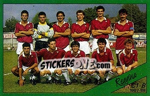 Cromo Squadra Reggina - Calciatori 1987-1988 n. 535 - Panini