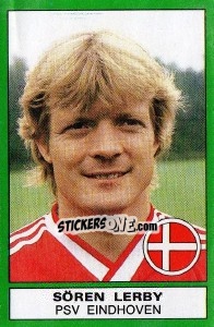 Sticker Sören Lerby (PSV Eindhoven) - Calciatori 1987-1988 n. 546 - Panini