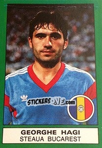 Cromo Gheorghe Hagi (Steaua Bucarest) - Calciatori 1987-1988 - Panini