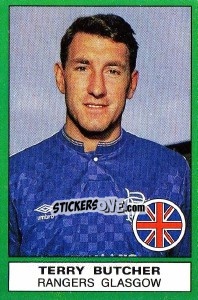 Sticker Terry Butcher (Rangers Glasgow) - Calciatori 1987-1988 n. 549 - Panini