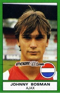 Sticker Johnny Bosman (Ajax) - Calciatori 1987-1988 - Panini